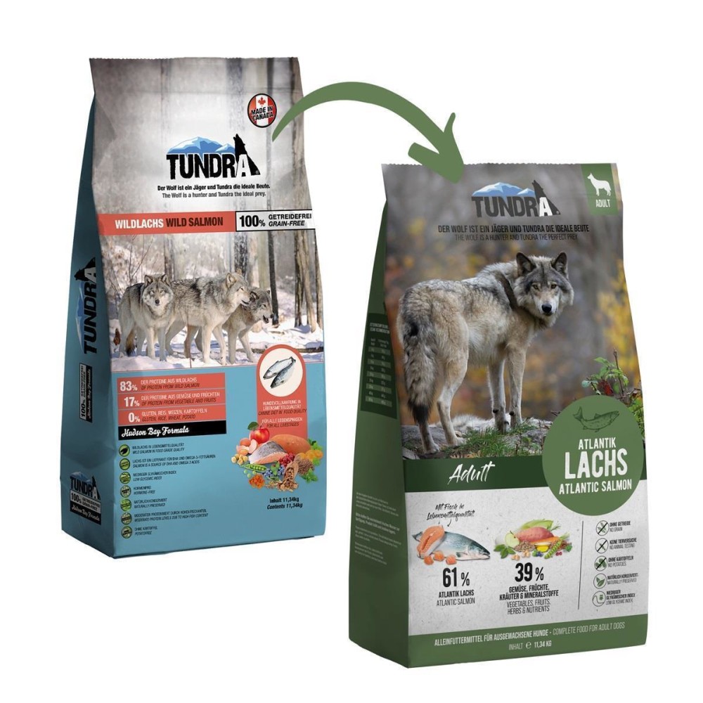 PRO PET Trockenfutter TUNDRA ATLANTIK LACHS getreidefrei fr Hunde - , 8,69