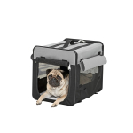 KARLIE Transportbox SMART TOP PLUS schwarz-grau 94cm-56cm-71cm für Hunde