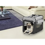 KARLIE Transportbox SMART TOP PLUS schwarz-grau 94cm-56cm-71cm für Hunde