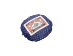KARLIE Hundebett TOUCHDOG OVAL Rosa-Blau 55cm Vintage-Design