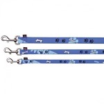 TRIXIE Leine Modern Art WOOF M-L 1,00 m/20 mm blau Motiv...