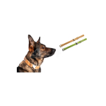 KARLIE Halsband BUFFALO ULTRA 2.0 60cm 40mm hellgrün bisquit unterlegt für Hunde
