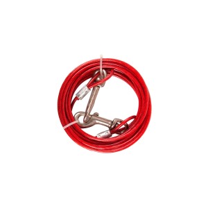 KARLIE Zubehör ANLEGEKABEL plastifiziert ROT 5m 4mm für Hunde