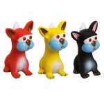 FLAMINGO Spielzeug KATZE GIZMO 15cm Latex Squeeker farblich sortiert für Hunde