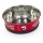 NOBBY Edelstahlnapf HEAVY WOOF Rot rutschfest 13,5 cm 0,45 ltr. für Hunde