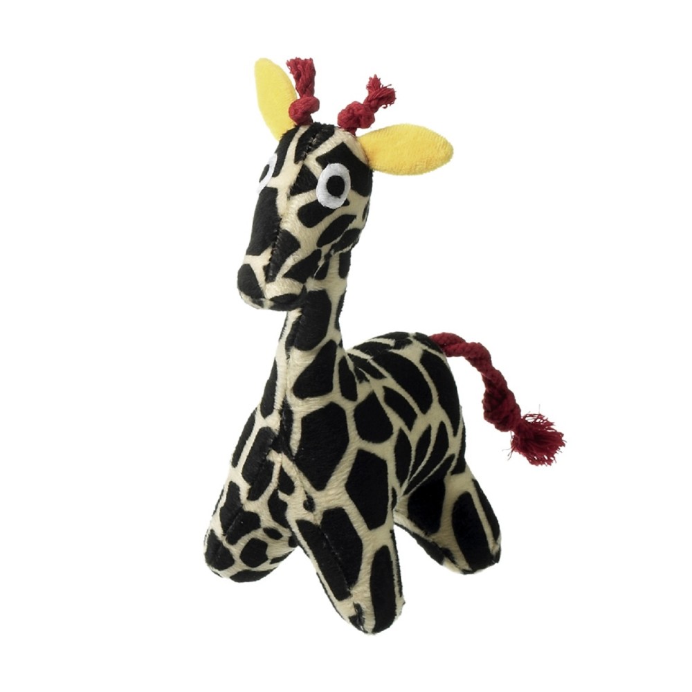 KARLIE Plschspielzeug GIRAFFE 28cm mit Stimme knistert fr Hunde - f, 6,49
