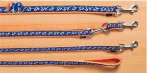 TRIXIE Leine Modern Art PAWS M-L 1,00 m/20 mm orange Nylon für Hunde