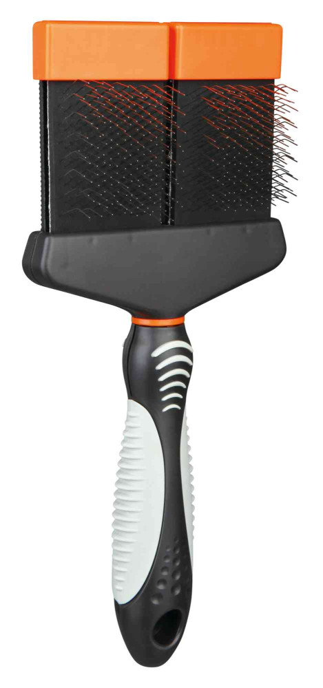 TRIXIE Bürste SOFTBÜRSTE flexibler Kopf 10 x 21cm für Hunde futters