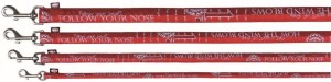 TRIXIE Leine Modern Art Follow your Nose M-L 1,00 m/20 mm rot für Hunde