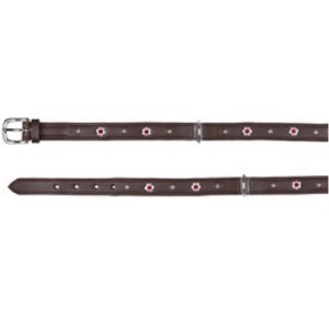 TRIXIE Halsband ACTIVE Leder Strassbesatz M 36-43cm 18mm dunkelbraun ,  17,90