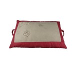 TRIXIE Hundekissen Peppels 100 x 70 cm rot/beige samtweich