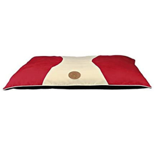 TRIXIE Kissen OVALA 90 x 65 cm Polyester kuschelweich rot/creme für Hunde